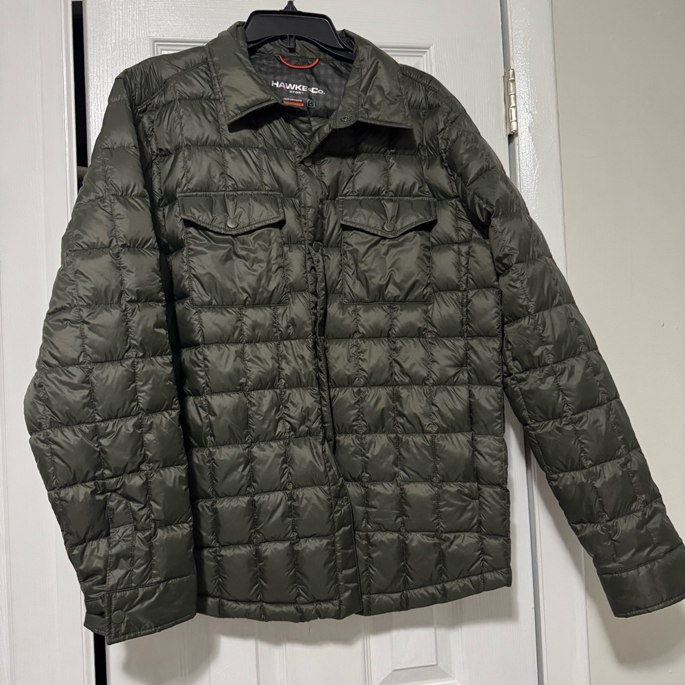 Hawke & Co Olive Duck Down Feather‎ Puffer Jacket